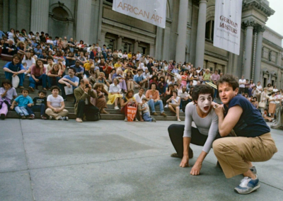 Robin Williams Street Performing days.
